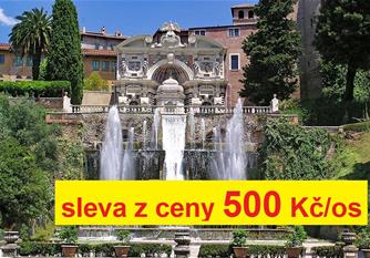 Jedinečný Řím a Vatikán s výletem do Tivoli, výlety v ceně 